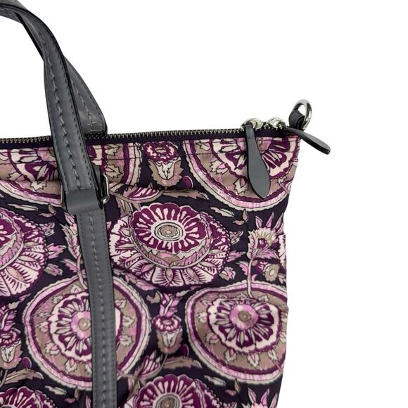 Vera Bradley Purple Gray Mandala Nylon Tote Large - Picture 3 of 6